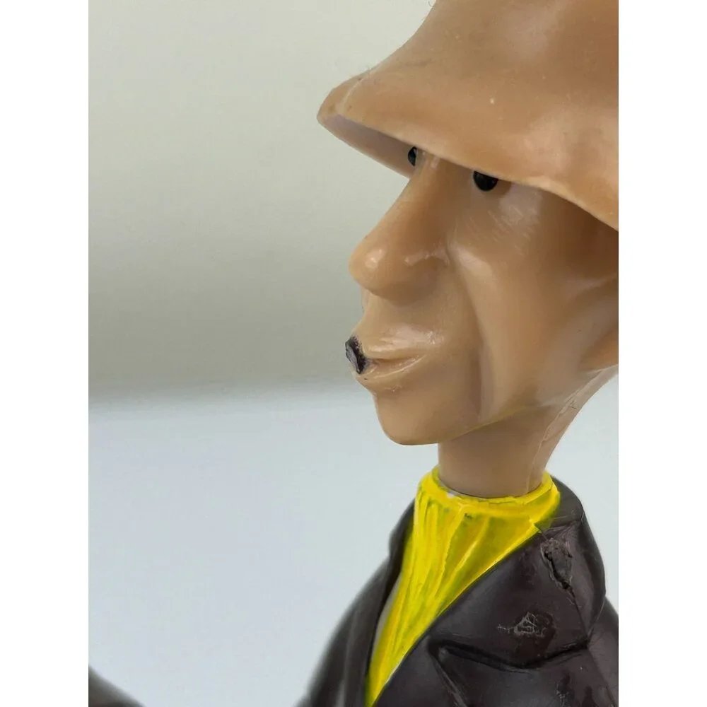 Wilton Cake Topper Old Man Fishing Pole Boot Vintage Made in Hong Kong Plastic